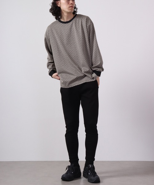 MMMM スウェットパンツ ジャージ 切替スリムジョガーパンツ メンズ