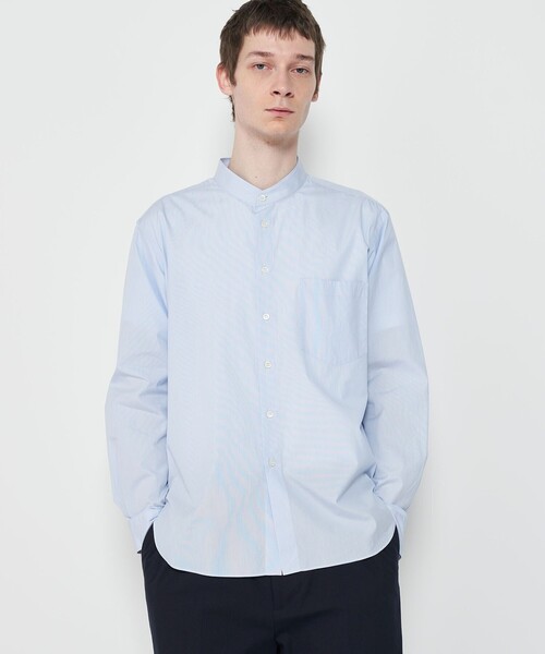 GALERIE VIE コットンストレッチブロード スタンドネックシャツ 楽天市場】【SALE／30%OFF】コットンストレッチブロード