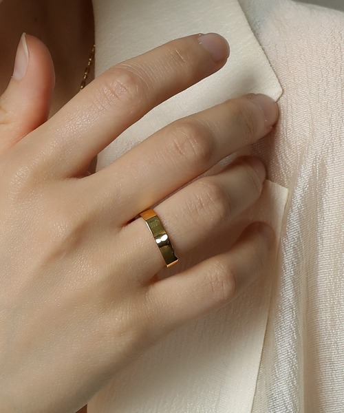 ORLEAN 指輪 リング 金属アレルギー対応 ニュアンススクエアリング 7号