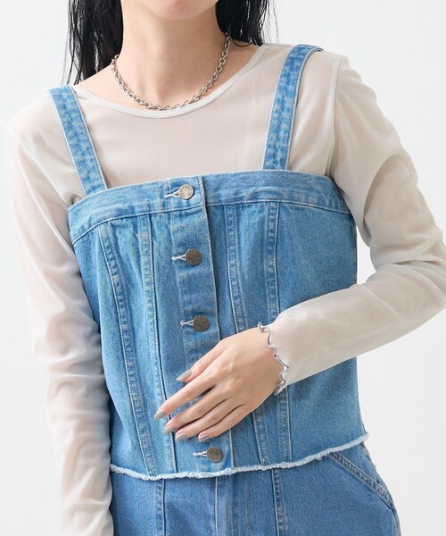 PUBLIC TOKYO デニムビスチェキャミソール 楽天市場】coca デニムキャミソールビスチェ トップス : SHOPLIST