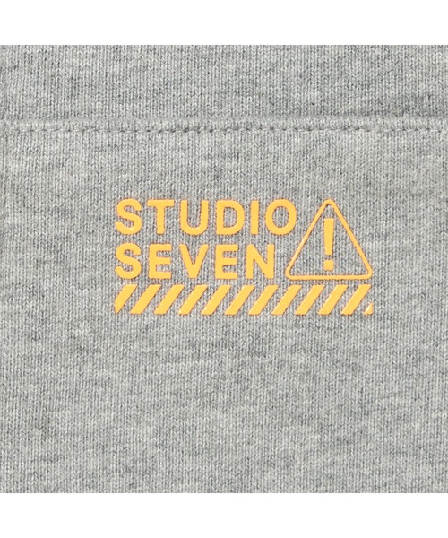 STUDIO SEVEN パーカー Caution Logo Basic Zip Hoodie「STUDIOSEVEN