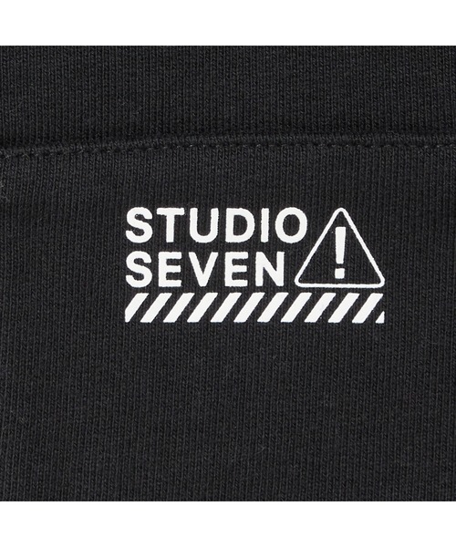 STUDIO SEVEN パーカー Caution Logo Basic Zip Hoodie「STUDIOSEVEN