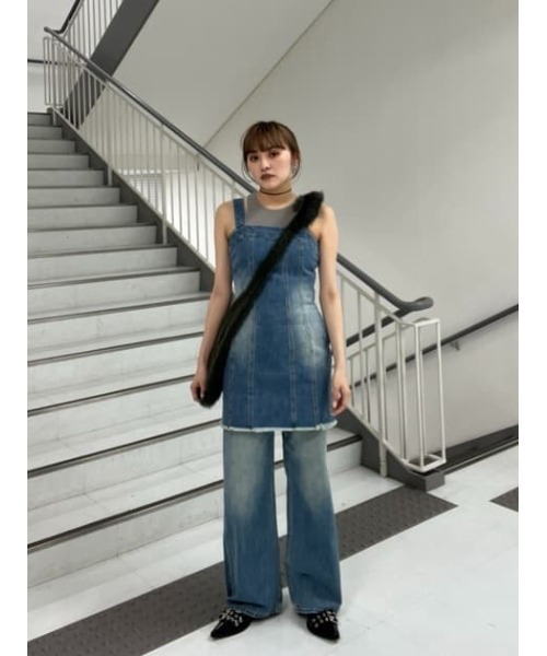 SLY ワンピース SILAS DENIM S/OP-B サイラス デニム ショート