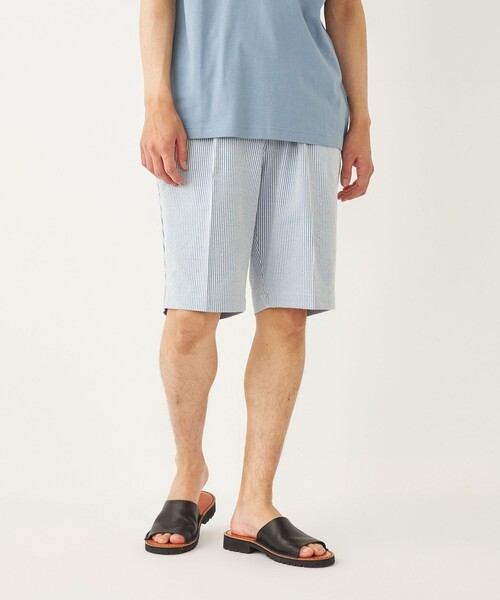 SHIPS Colors パンツ Colors:「洗濯機可能」カットサッカー