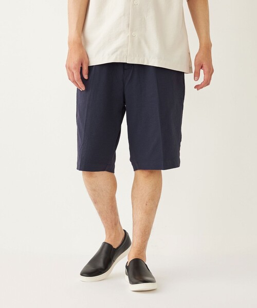SHIPS Colors パンツ Colors:「洗濯機可能」カットサッカー