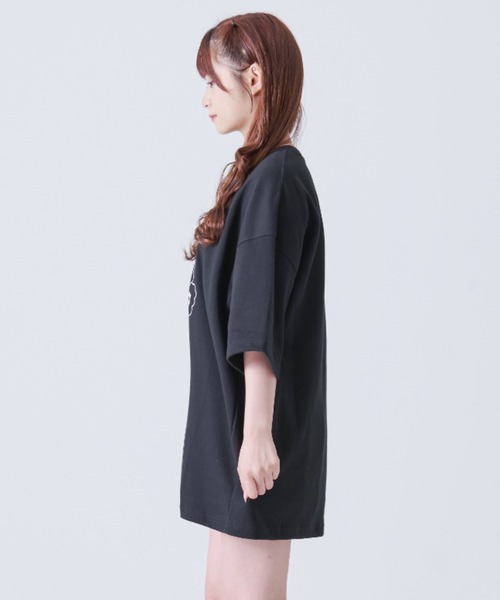 Oy オードリープリント半袖Tシャツ ブラック OY/オーワイ』 HEART STITCH ODOLLY T/ハートステッチ
