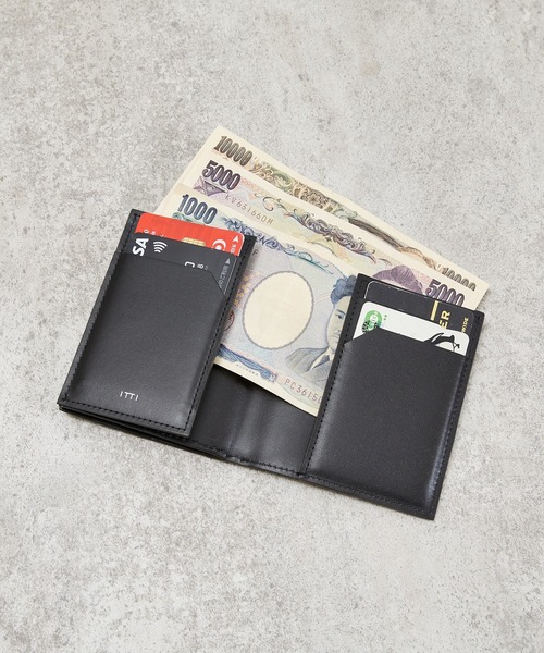 ITTI CRISTY TWOFOLD BILL WLT 牛革　二つ折り財布　黒 ITTI イッチ CRISTY TWOFOLD BILL WLT/DIPLOFJORD クリスティ