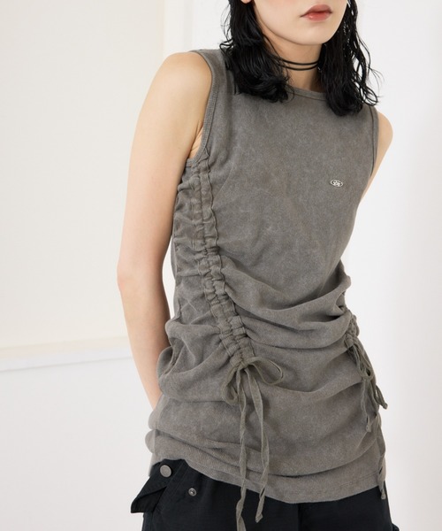 SLY（スライ） ワンピース ASYMMETRY SHIRRING CUT OP アシンメトリー