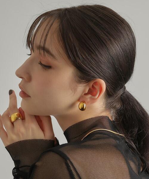 COCOSHNIK（ココシュニック） ピアス シルバー ホロウフープピアス