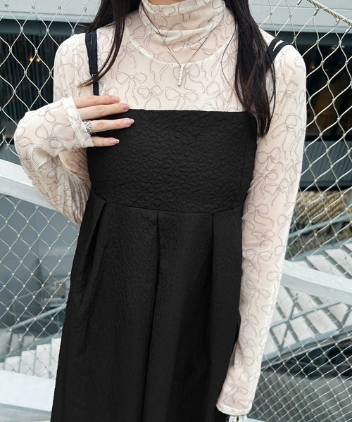 tシャツ タートルネックリボンシアートップス レディース : ZOZOTOWN