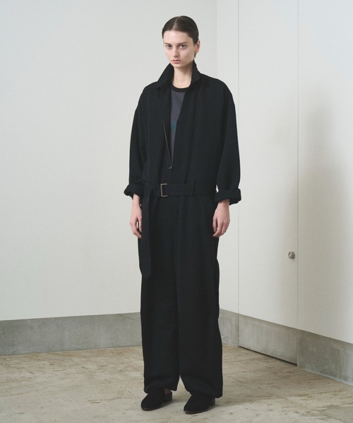 TROVE黒 ジャンプスーツ TROVE オールインワン / WOOL LINEN JUMP SUIT メンズ