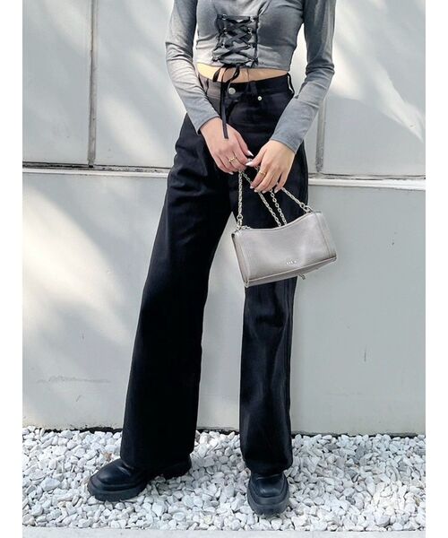 EVRIS（エヴリス） パンツ アニマルワイドパンツ レディース