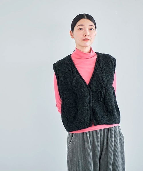 HAU（CLASKA） ベスト ジレ ハンドニットベスト nepal2 レディース