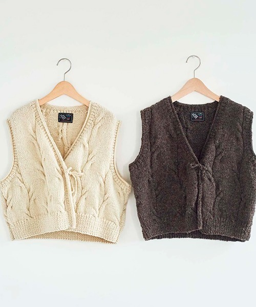 HAU（CLASKA） ベスト ジレ ハンドニットベスト nepal2 レディース