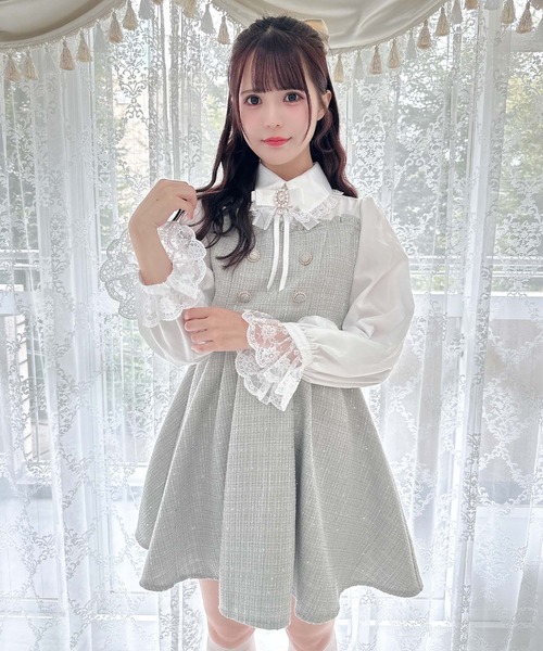 ROJITA（ロジータ） ワンピース レイヤードライクツイードワンピース