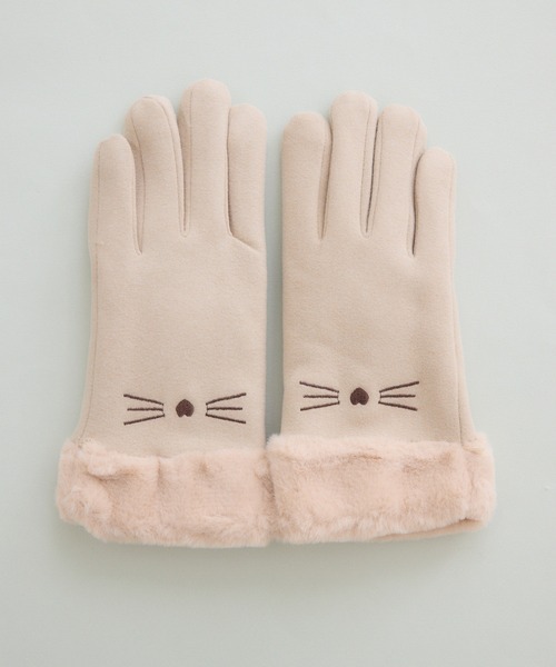 Paradise Picnic（パラダイスピクニック） 手袋 「スマホ対応」ネコ