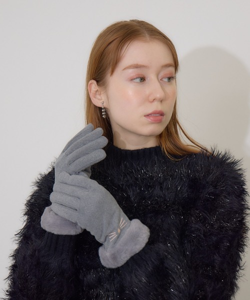 Paradise Picnic（パラダイスピクニック） 手袋 「スマホ対応」ネコ