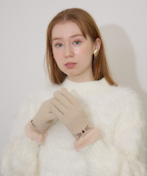 moonさま専用ビビディ ベルドレス 100〜110cm パニエ手袋＋白ケープ Paradise Picnic（パラダイスピクニック） 手袋 「スマホ対応」ネコ