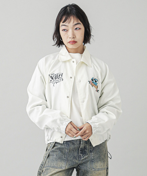 X-girl（エックスガール） ブルゾン ジャンバー TATTOO COACH JACKET