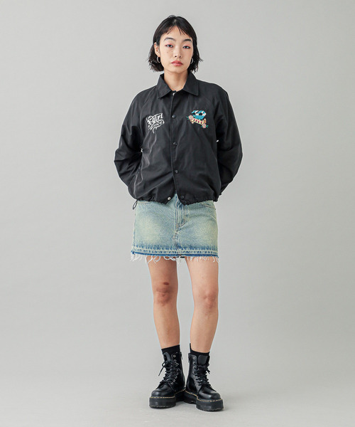 X-girl（エックスガール） ブルゾン ジャンバー TATTOO COACH JACKET