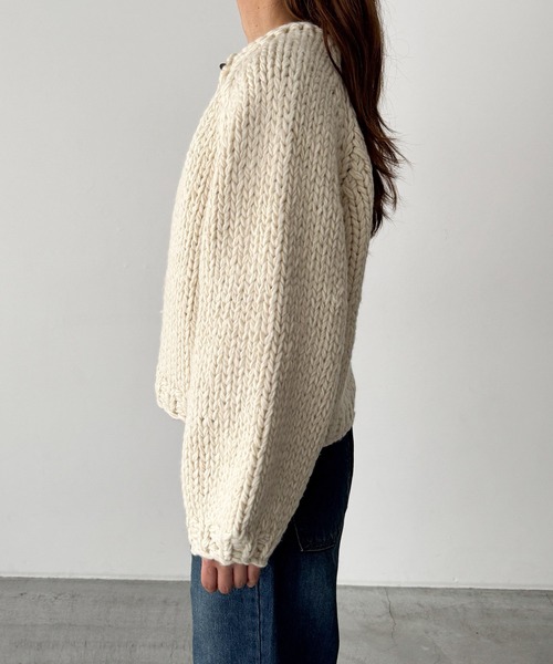 CANAL JEAN（キャナルジーン） カーディガン El mar ウール混