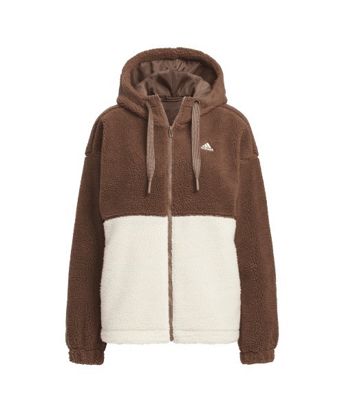 adidas - 新品●adidas● ルーズフィット ボアジャケット ドローコード サイズS adidas - 新品○アディダス○ ルーズフィット ボアジャケット