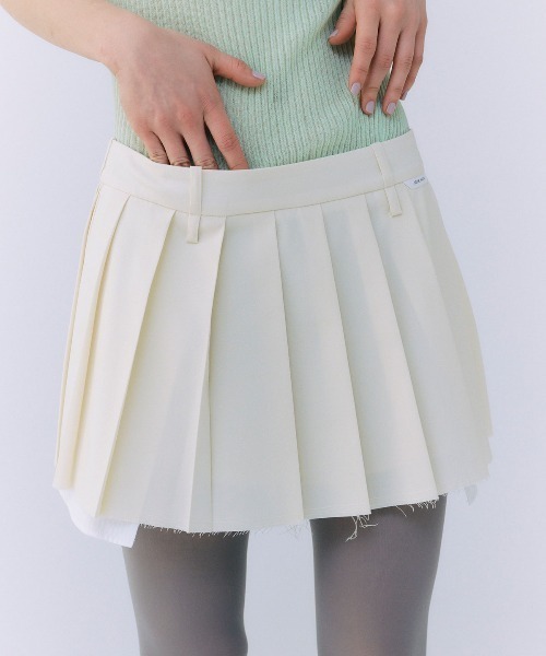 JOSE MOON（ジョゼムーン） スカート DOUBLEWAIST PLEATS MINISKIRT