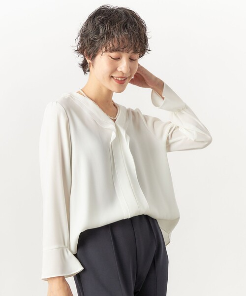 NOLLEY'S Sophi（ノーリーズソフィー） ブラウス シャツ ジョーゼットV