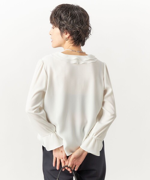 ブラウス シャツ ジョーゼットVネックブラウス レディース | NOLLEY'S Sophi | 11