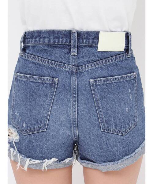 r.d.a. jeans ダメージデニムショートパンツ　23インチ GYDA ジーンズ デニム デニムパンツ ジャストウエストダメージ