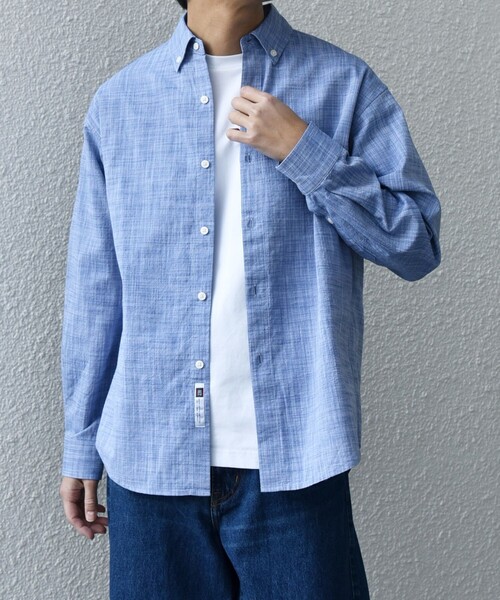 SHIPS any シャツ any: BEZ TEXTILE マルチカラー ストライプ