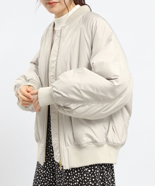 「GLOBAL WORK Smile Seed Store」 ジップアップブルゾン LARGE アイボリー レディース_画像2