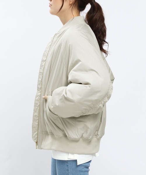 「GLOBAL WORK Smile Seed Store」 ジップアップブルゾン LARGE アイボリー レディース_画像7