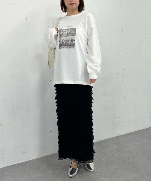 プリントT プリントt フォトt フォトプリント ロンT フォトプリントロンTee(F WHITE): トップス｜PMbox P&M OFFICIAL
