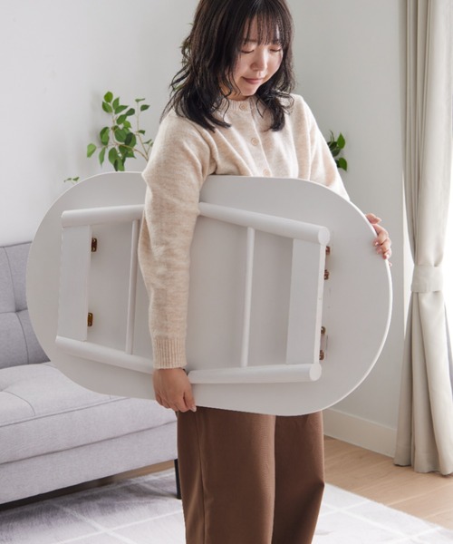 iellio 家具 天然木折脚ローテーブル : ZOZOTOWN Yahoo!店 - 通販