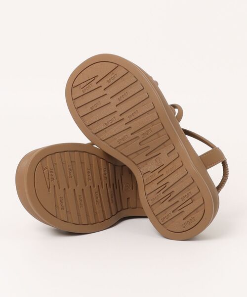 shoes365 サンダル 「shoes 365」マルチストラップ厚底サンダル