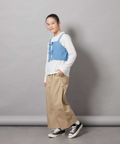 a.v.v（アー・ヴェ・ヴェ） tシャツ 「160」デニムビスチェセット