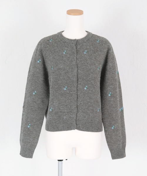 「titivate」 ニットカーディガン FREE ネイビー レディース_画像3