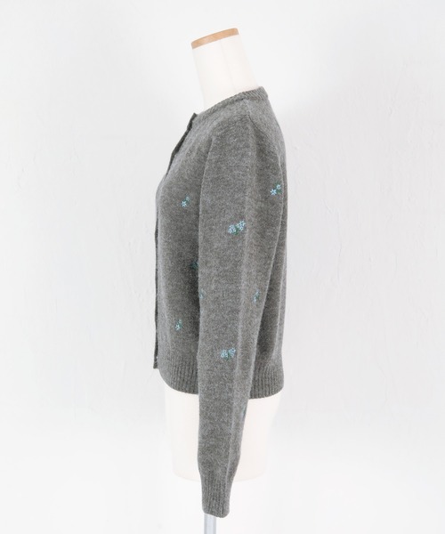 「titivate」 ニットカーディガン FREE ネイビー レディース_画像4