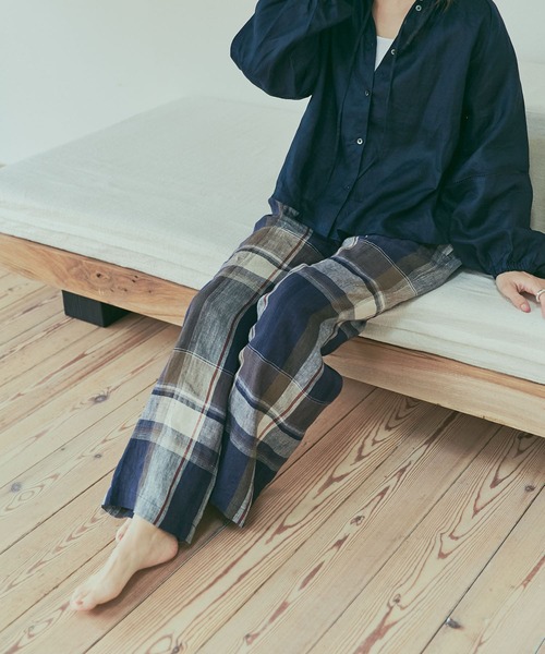 新品タグ付◆ S グリーンDOORS リネンイージーパンツ URBAN RESEARCH DOORS パンツ リネンイージーパンツ レディース