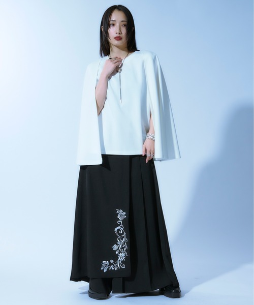 tシャツ ケープスリーブTシャツ レディース Ellno Loset tシャツ ケープスリーブポンチプルオーバー メンズ