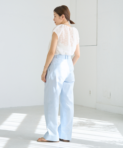 IENA スラックス パンツ デニムスラックス レディース