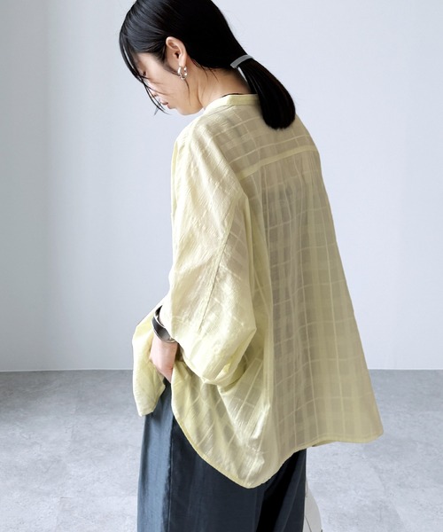 reca（レカ） ブラウス シャツ 「ZOZOTOWN限定」バンドカラードルマン