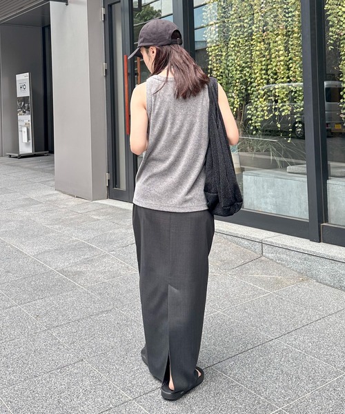 タンクトップ ノースリーブ パイルアメスリニットトップ レディース feepur タンクトップ ノースリーブ パイルアメスリタンクトップ