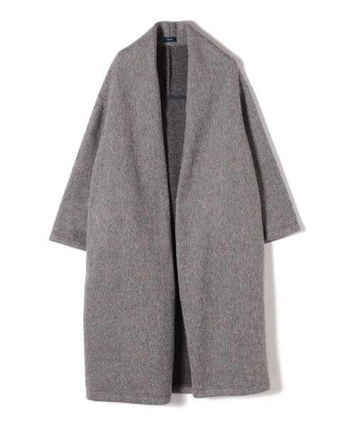 SHIPS（シップス） ノーカラーコート ONE SIZE グリーン レディース