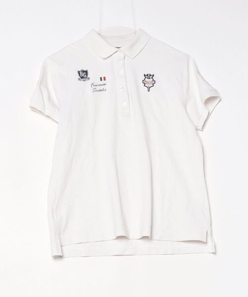 BEAMSGOLF ポロシャツ レディース ホワイト BEAMS GOLF 「BEAMS GOLF」 半袖ポロシャツ LARGE ホワイト