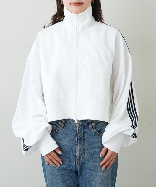 「etsinta」 ジップアップパーカー ONE SIZE ホワイト レディース etsinta（エシンタ）の「【etsinta/エシンタ】ダメージ