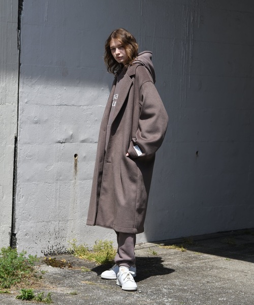 「SUPERTHANKS」 チェスターコート M ブラック メンズ_画像3