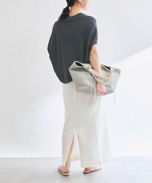 ニット セーター 「接触冷感 /UVカット」クールタッチスキッパーニット レディース セール】【接触冷感 /UVカット】クールタッチスキッパーニット