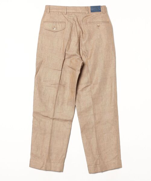 パンツ POLO RALPH LAUREN Glen Check Slacks POLO RALPH LAUREN GLEN PLAID LINEN TWEED PANT | Beige Women